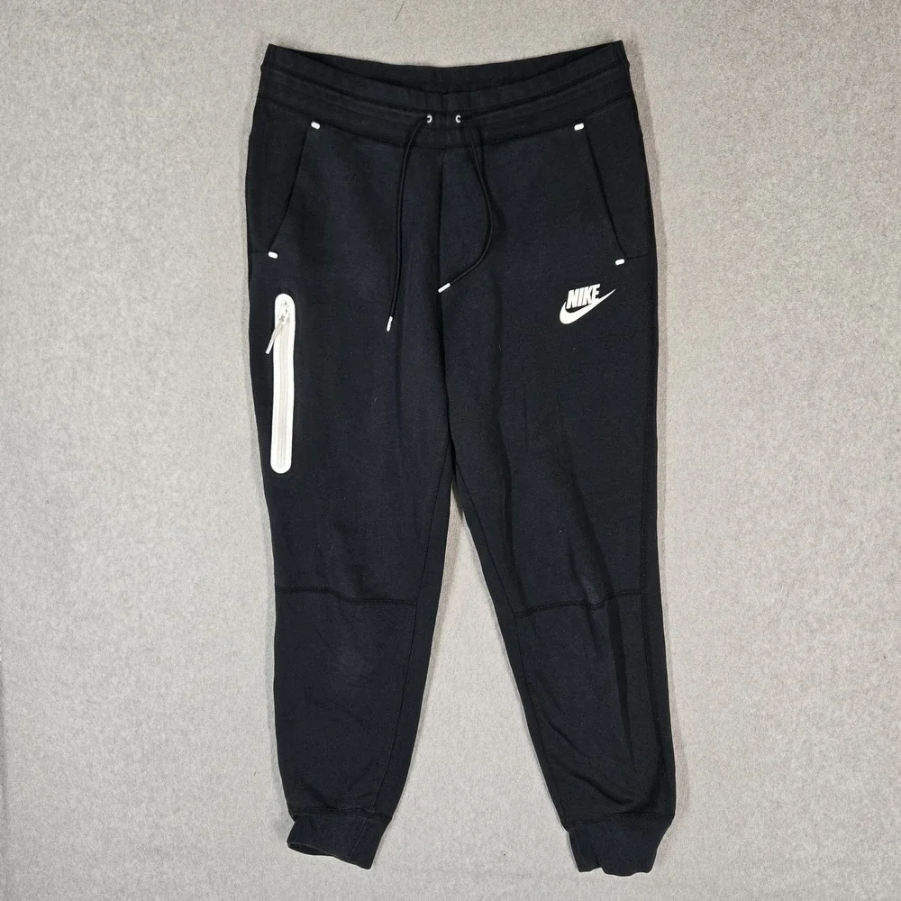 Nike Women Activewear Pants M Black Jogger Tech Fleece Swoosh 931828-011